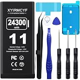 XYIRMCYF 24300mAh Super Capacity Battery Compatible with iPhone 11, 0 Cycle Li-Polymer Replacement Battery for iPhone 11, with Professional Repair Tool Kit