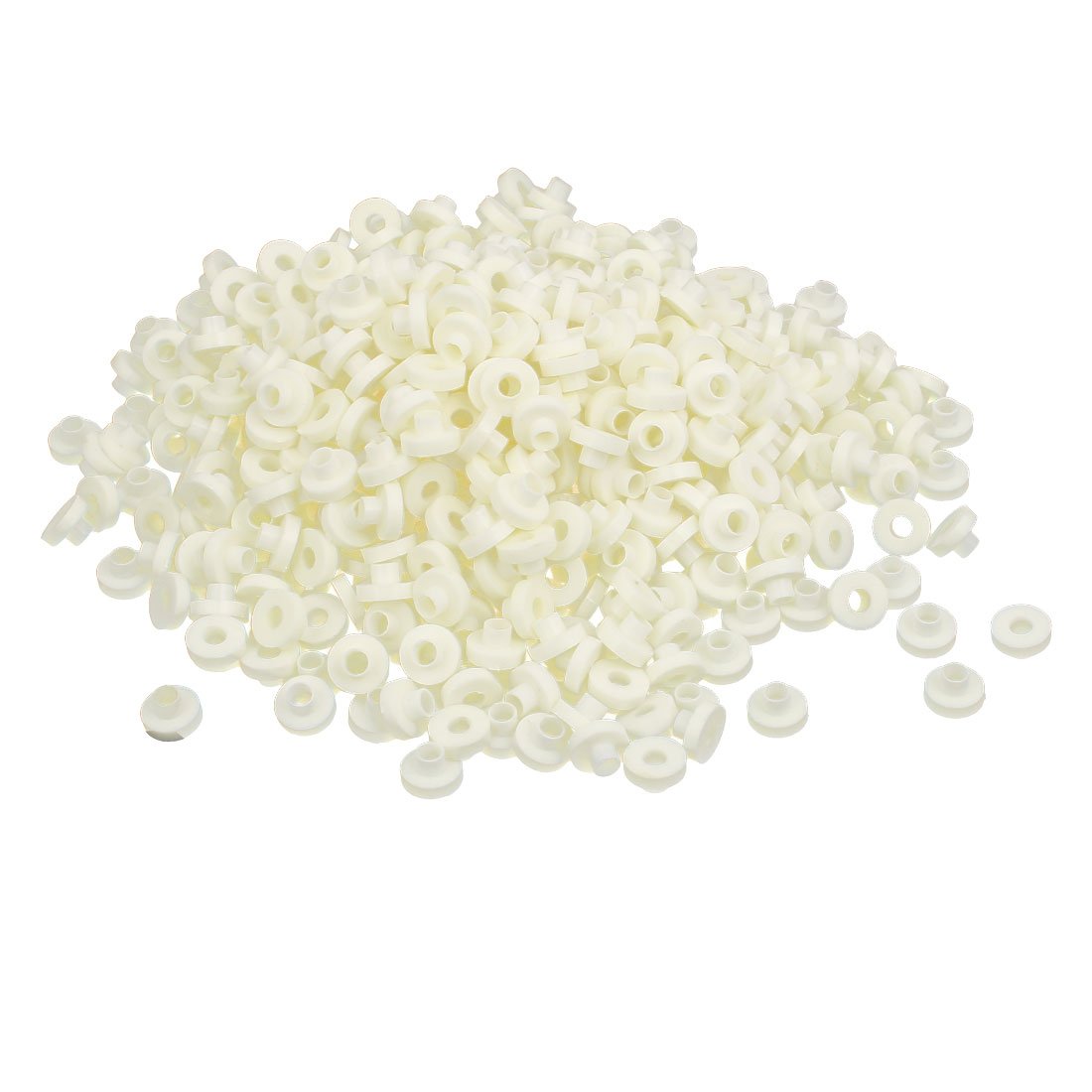 Sourcingmap 1000PCS to-3 Plastic Thermal Insulation Insulator Bushing Washers White