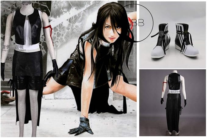 Amazon コスプレ衣装ファイナルファンタジーviiティファ ロックハート 手袋 靴 合皮 コスプレ 仮装 通販