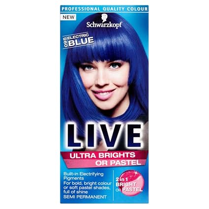 Schwarzkopf Electric Blue Baño De Color Para El Pelo Azul Electric Blue Electric Blue Femenino