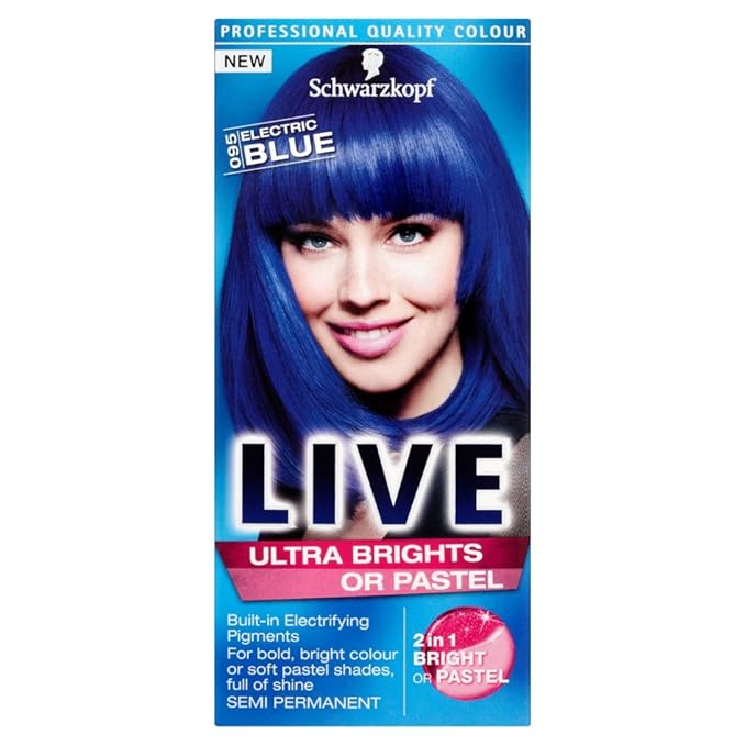 Schwarzkopf LIVE Color XXL Ultra Brights 95 Electric Blue Amazon.co.uk