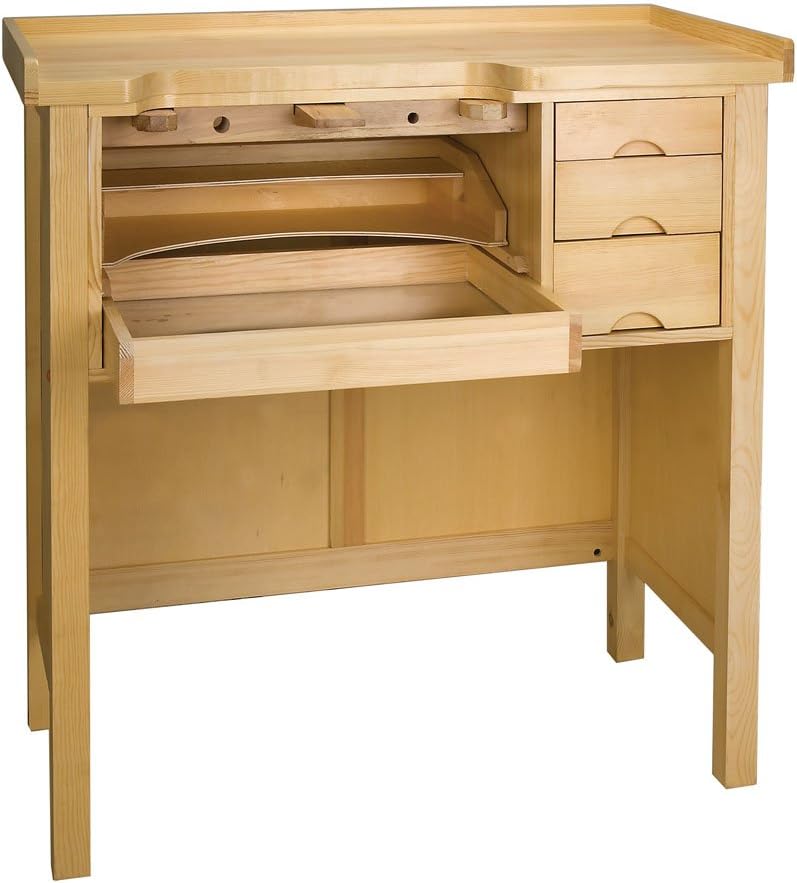 Enclosed Solid Wood Jewelers Workbench