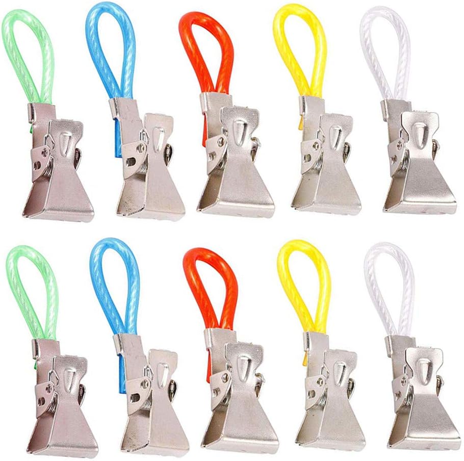 5 Tea Towel Clip Loop Hanger Kitchen Bathroom Mini Holder Hand On Hooks Decor
