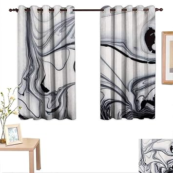 Amazon Com Marble Blackout Draperies For Bedroom Trippy Mix