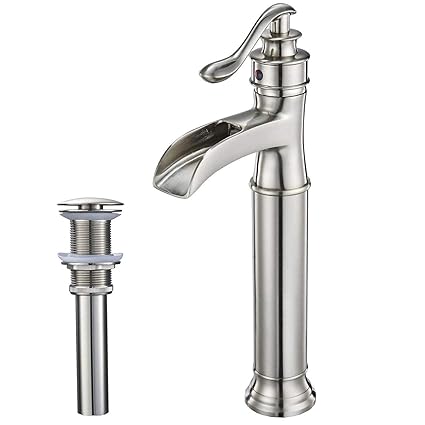 Home Improvement Waterfall Bathroom Faucet Single Hole Handle