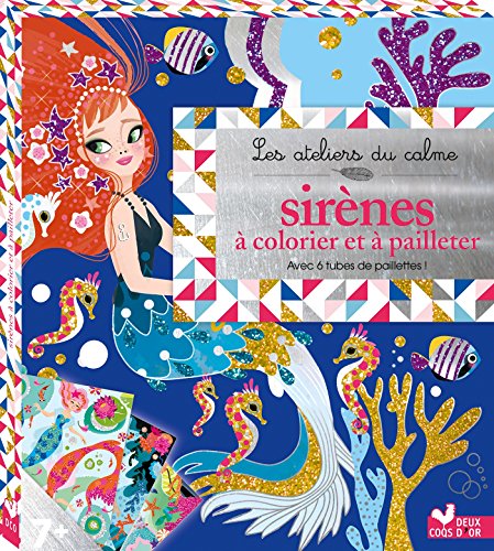 Sirènes à colorier et à pailleter - boite avec accessoires by 