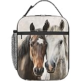 SIUKUS Insulated Lunch Box for Kids Boys Girls, Reusable Lunch Bag for School, Office, Work, Picnic, Travel, Horses Lunch Box