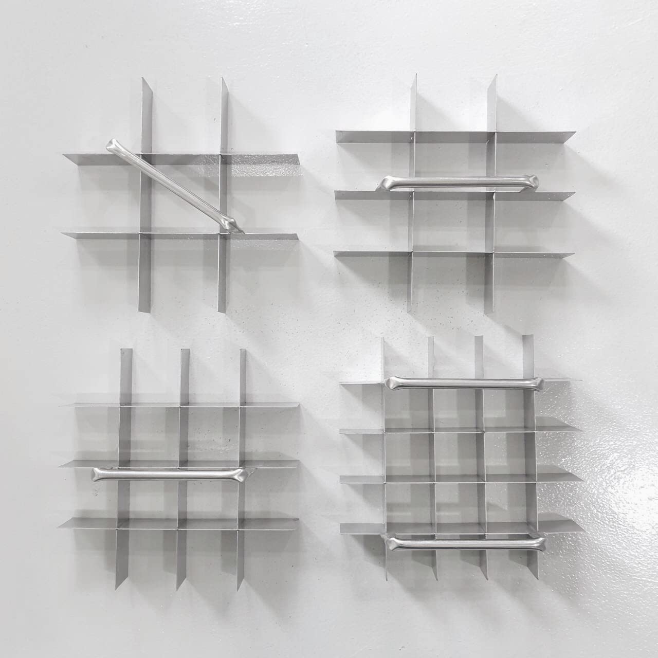 Photo 1 of ONLY 1 SLICER****************Brownie Cutter Stainless 100% 8,9,10,11,12 Inch Heavy duty Baking Pan or Slicer Ensures Perfect Crispy Edges baking pan Bakeware for Oven Baking Bakeware Cake portion cutter (Cutter 8x8" 16 Pcs.)