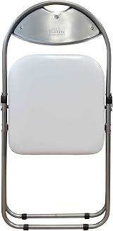 Harbour Housewares Padded Folding Chair White 6 Pack Metal Frame 114kg view 5