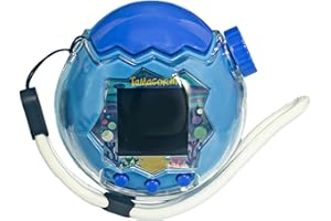 FJIASTB Case for Tamagotchi Paradise, Rugged PC Protective Cover with Lanyard, Shockproof (Transparent)