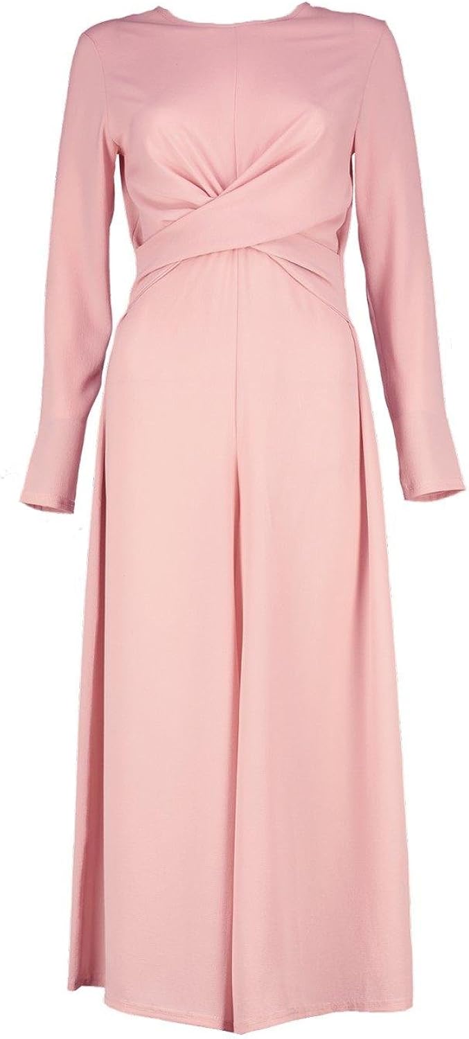 knot front culotte jumpsuit