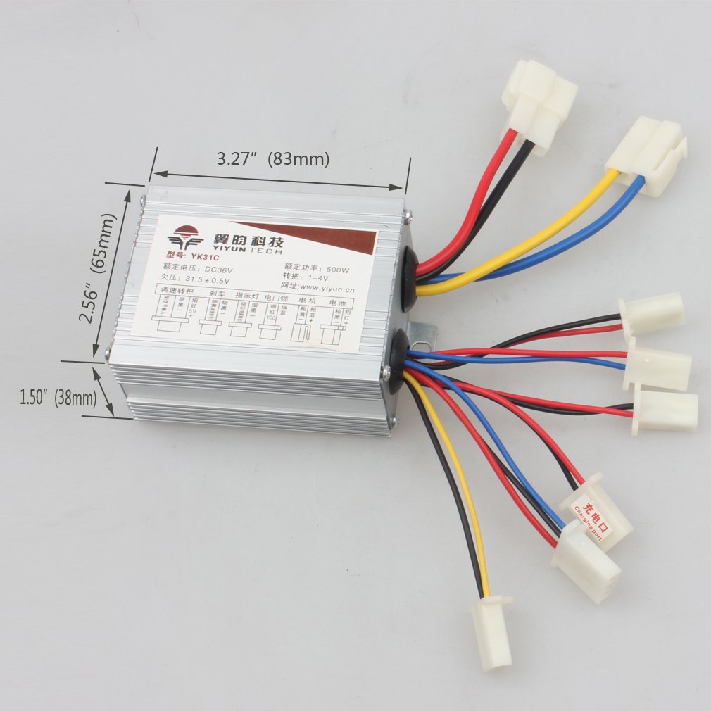 Motor Speed Controller 36v 500w Electrical Scooter E Bike Bicycle Tricycle Brush Motor Control Box