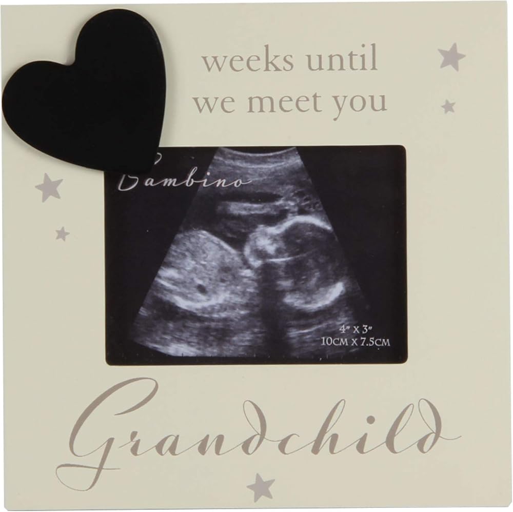 Bambino Countdown Baby Scan Frame Grandparents Weeks Until We Meet You 4x3