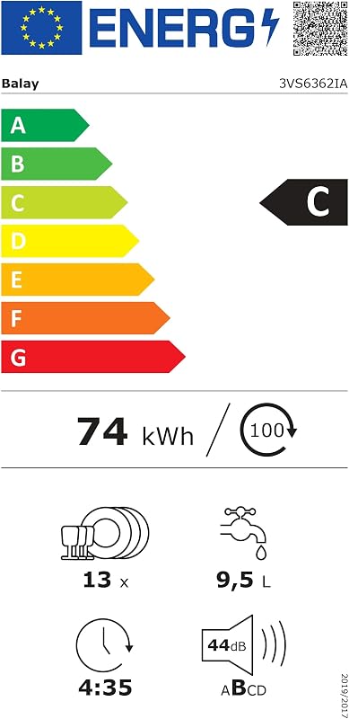 - Lavavajillas de libre instalación, 60 cm de ancho, Tercera bandeja para cubiertos, Home Connect, 13 servicios, Media Carga, acero antihuellas, 3VS6362IA