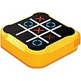 Tic Tac Toe Bolt Game,3-in-1 Handheld Puzzle Game Console,Portable Travel Games for Educational and Memory Growth, Toys Board Games for Kids and Adults,Birthday Gifts for All Ages (Yellow Orange)