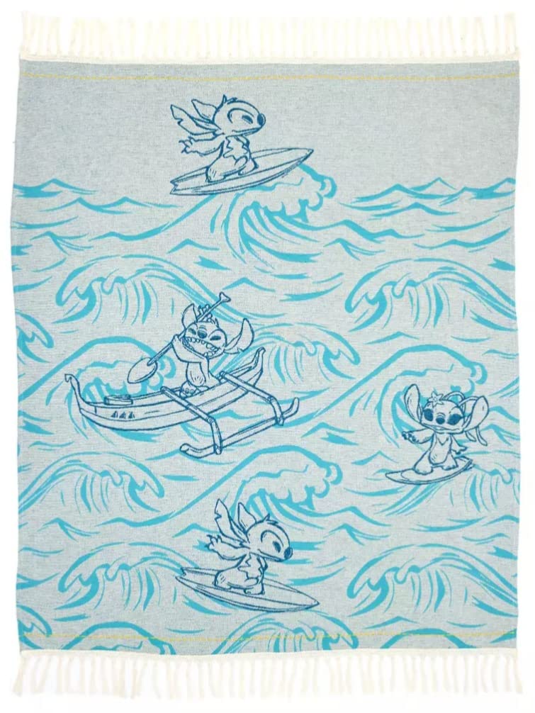 Disney Lilo and Stitch Hawaii Surf Theme Cotton Throw (127cm x 152cm)