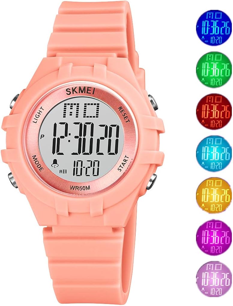 CakCity Kids Digital Sport Waterproof Watch for Girls Boys Kid Sports Outdoor LED Electrical Watches with Luminous Alarm Stopwatch Child Wristwatch Ages 3-21: Watches