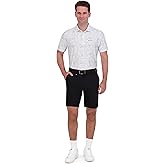 Ben Sherman Men's Performance Golf Shirts– Stretch, Extra Soft Fabric, Moisture-Wicking, Odor Resistant, Light Charcoal, Medium