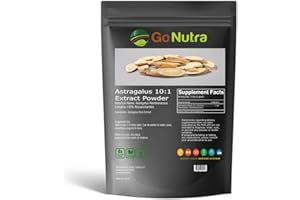 Go Nutra Astragalus Root 10:1 Extract Powder Pure - 30% Polysaccharides - Non-GMO