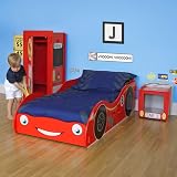 happybeds Racing Car Toddler Bed, Red Race Car 70x140 cm Junior Bed view 2