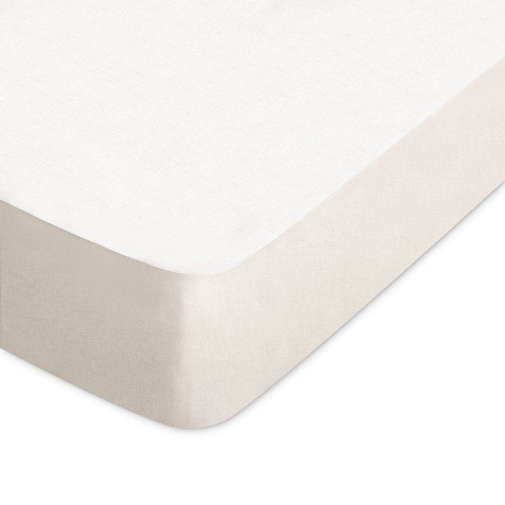 Cotton fitted sheetIvory 150 x 190 mm Amazon.co.uk Kitchen & Home