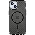 Tech21 Evo Check case for iPhone 16e / 15 - Compatible with MagSafe - Impact Protection Case - Smokey/Black
