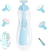 GRTLPOK Baby Nail File Electric Nail Trimmer with LED Light Blue view 8