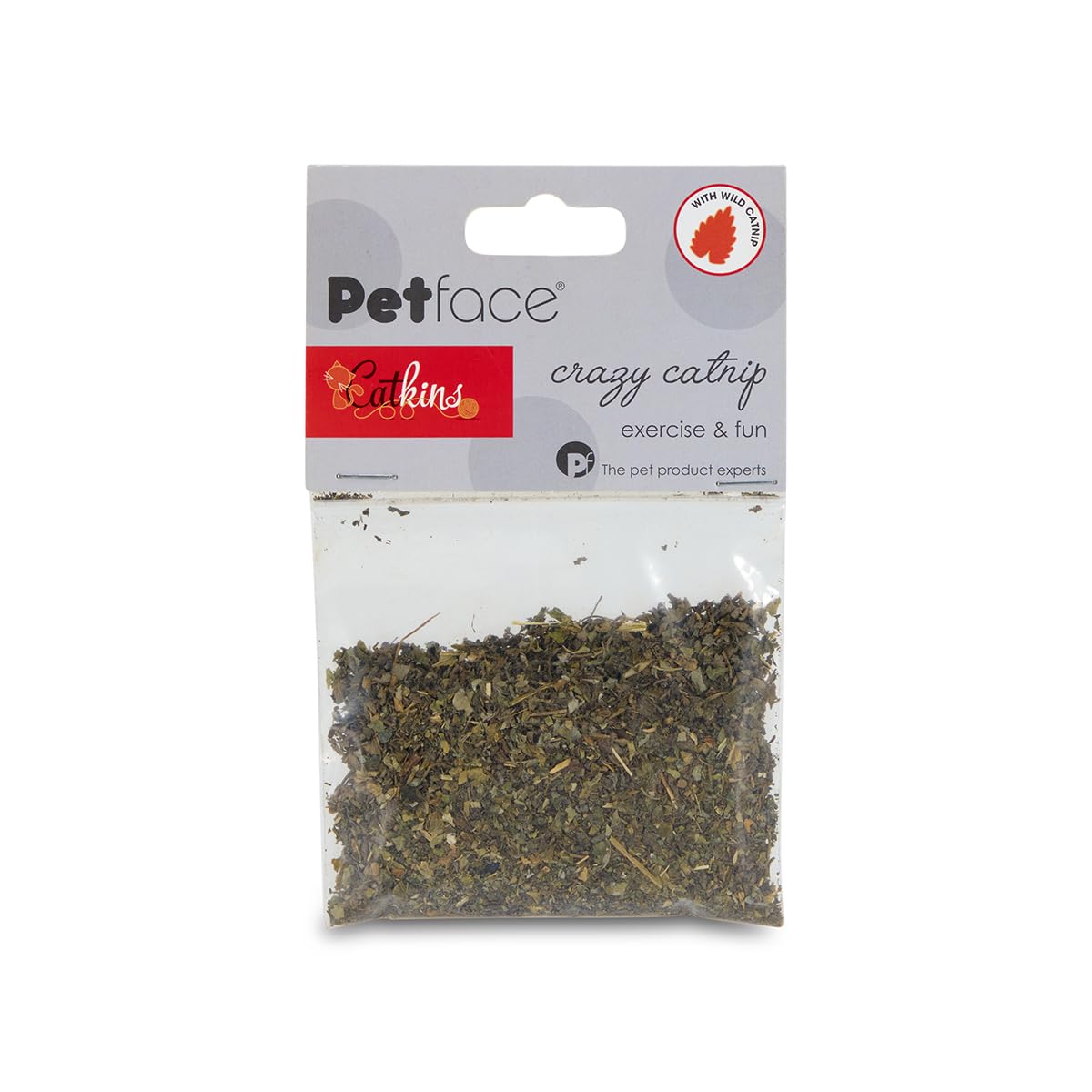 Petface (Catkins by Petface) Crazy Catnip Natural Wild Catnip, Safe Stimulation for Pet Playtime,15 g (Pack of 1)