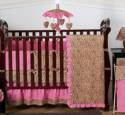 Sweet Jojo Designs Cheetah Girl Pink and Brown Fabric Memory/Memo Photo Bulletin Board