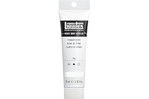 Liquitex Professional Heavy Body Acrylic Paint, 2-oz (59ml) Tube, Titanium White