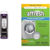 EveryDrop by Whirlpool 10383251 EDR1RXD1 Refrigerator Water Filter 1, Pack of 1, Purple & Affresh W10501250 Washing…