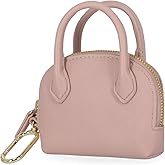 Mundi Mini Grace RFID Wallet Coin Purse Mini Pouch Charm with Key Chain, Dusty Pink
