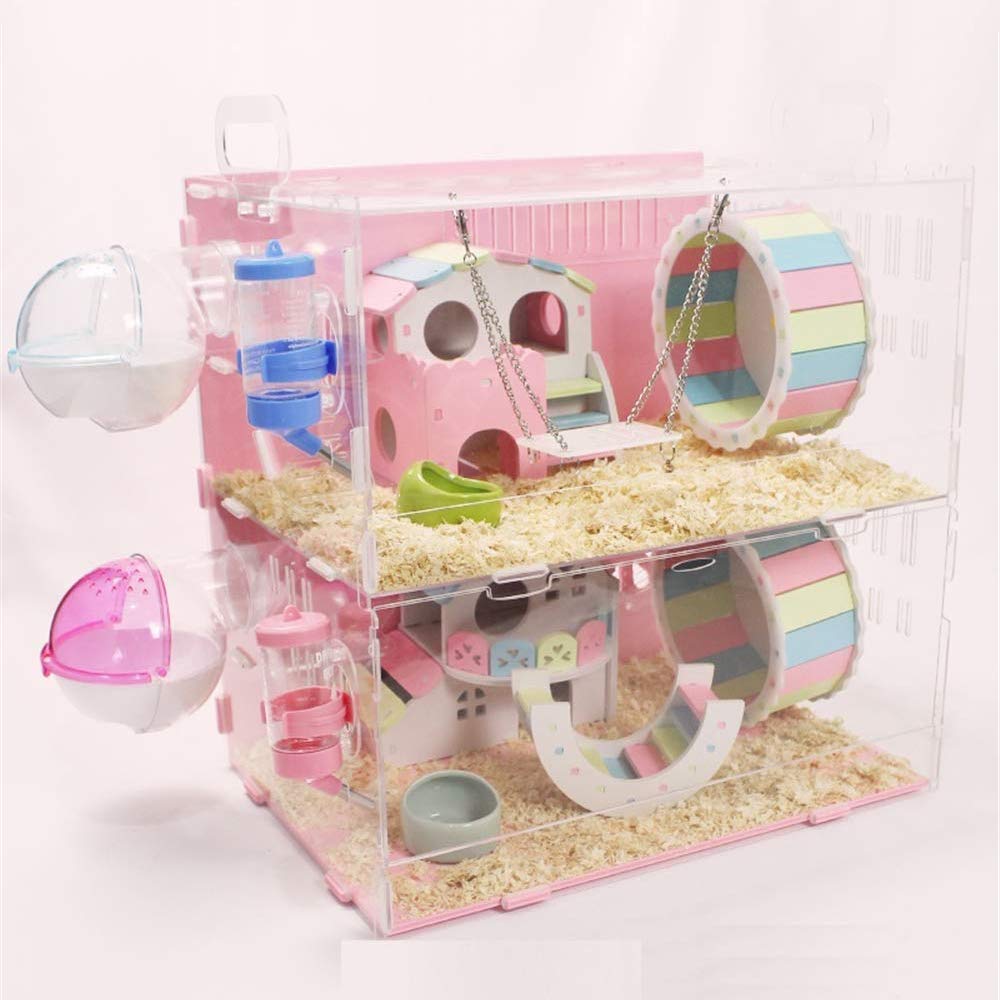 transparent hamster cage
