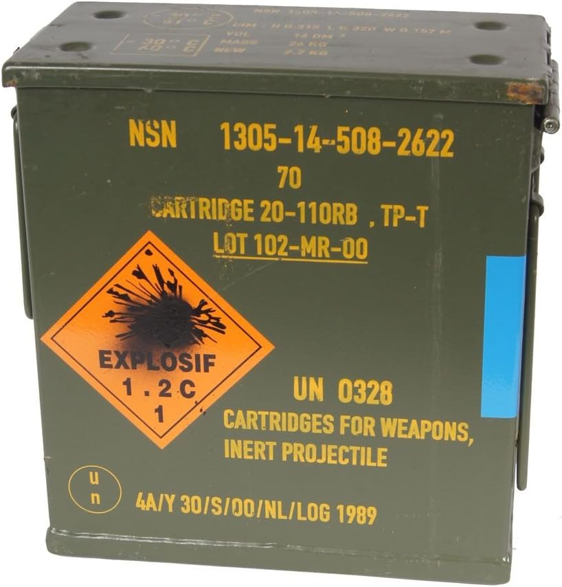 NATO munición Caja un0328 verde oliva neuwertig 32,5 x 16 x ...