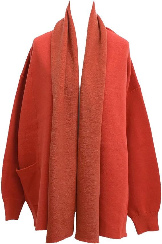 Amazon オードリーアンドジョンワッド Audrey And John Wad ショールカラーモヘアニットカーディガン H5735 レッド サイズ F カーディガン ボレロ 通販