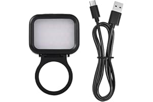 Magnetic Fill Light for Insta360 Go Ultra, 4 Color Temperatures & Brightness Levels, Mini Portable LED Video Camera Light, Ma