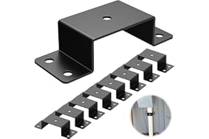 IRENPORU 8 Pcs Trailer Stake Pocket Bracket for 2'' x 4'' Lumber Heavy Duty Utility Stake Pocket for Trailer, Truck, Box Trailer, Flatbed Trailer