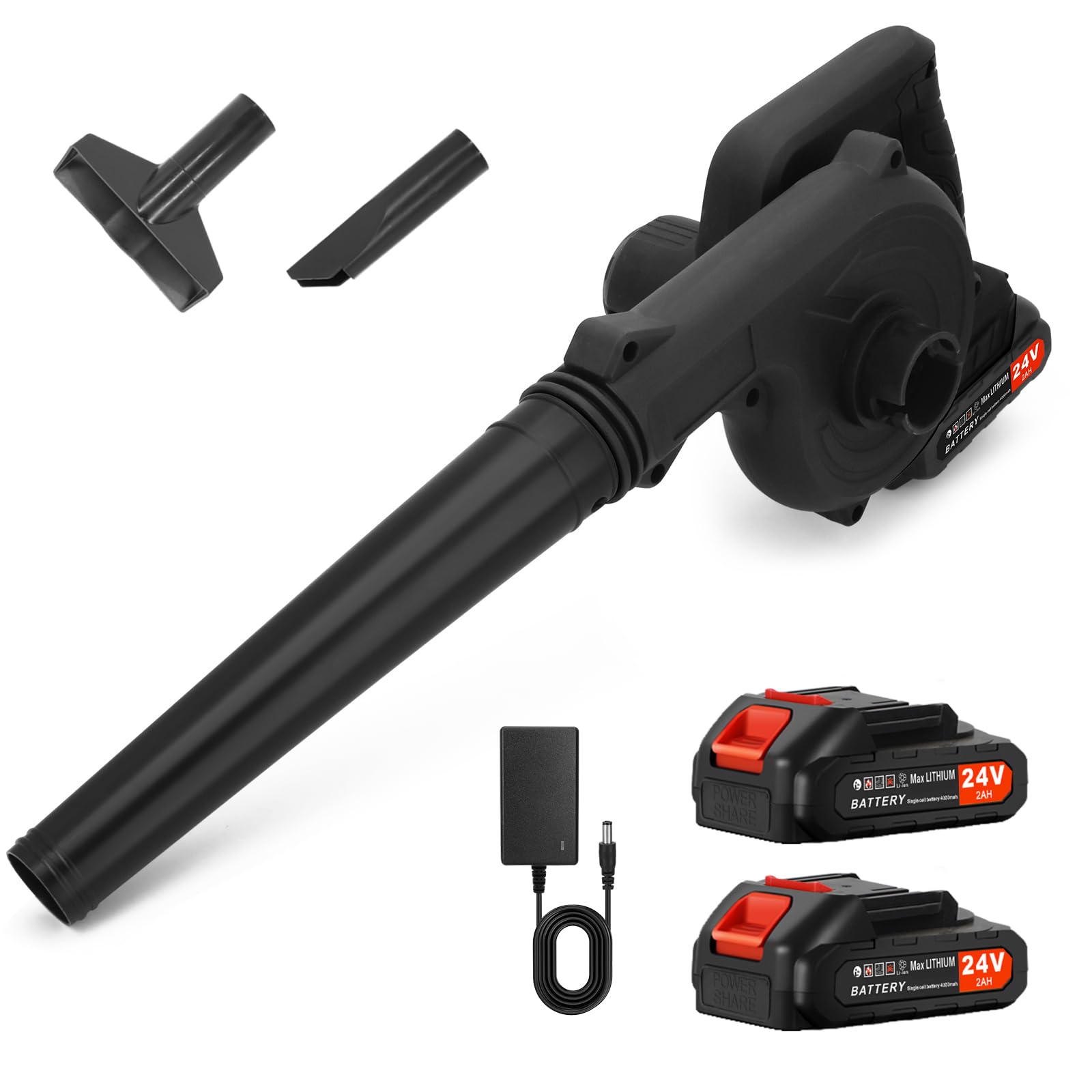 Photo 1 of Xamanabu Leaf Blower Cordless, 2 x 24V 2.0Ah Battery and Charger, 150CFM 130MPH Electric Cordless Leaf Blower with Brushless Motor, 2 in 1 Handle Electric Blower and Vacuum Cleaner