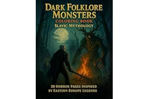 Dark Folklore Monsters Coloring Book: Slavic Mythology: 50 Horror Pages of Leshy, Kikimora, Striga, and Haunted Forest Spirits Inspired by Eastern ... Realities: Realistic Coloring Collection)