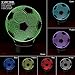 3D Optical Illusion Lamp Soccer Ball Night Light Birthday Gifts for Kids 7 Color Changing Soccer Light with Remote for Home Decor Toys for Sport Fans
