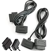 Zyamy 2Pcs Snes Controller Extension Cable 18 Meter, 6Ft For The Regular Snes