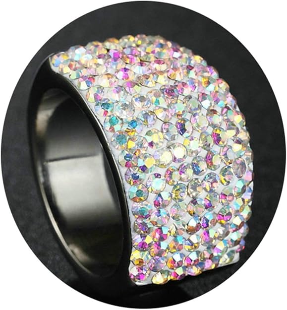 Ubestlove Little Girls Rings Full Diamond Rings Stacked Ring Set