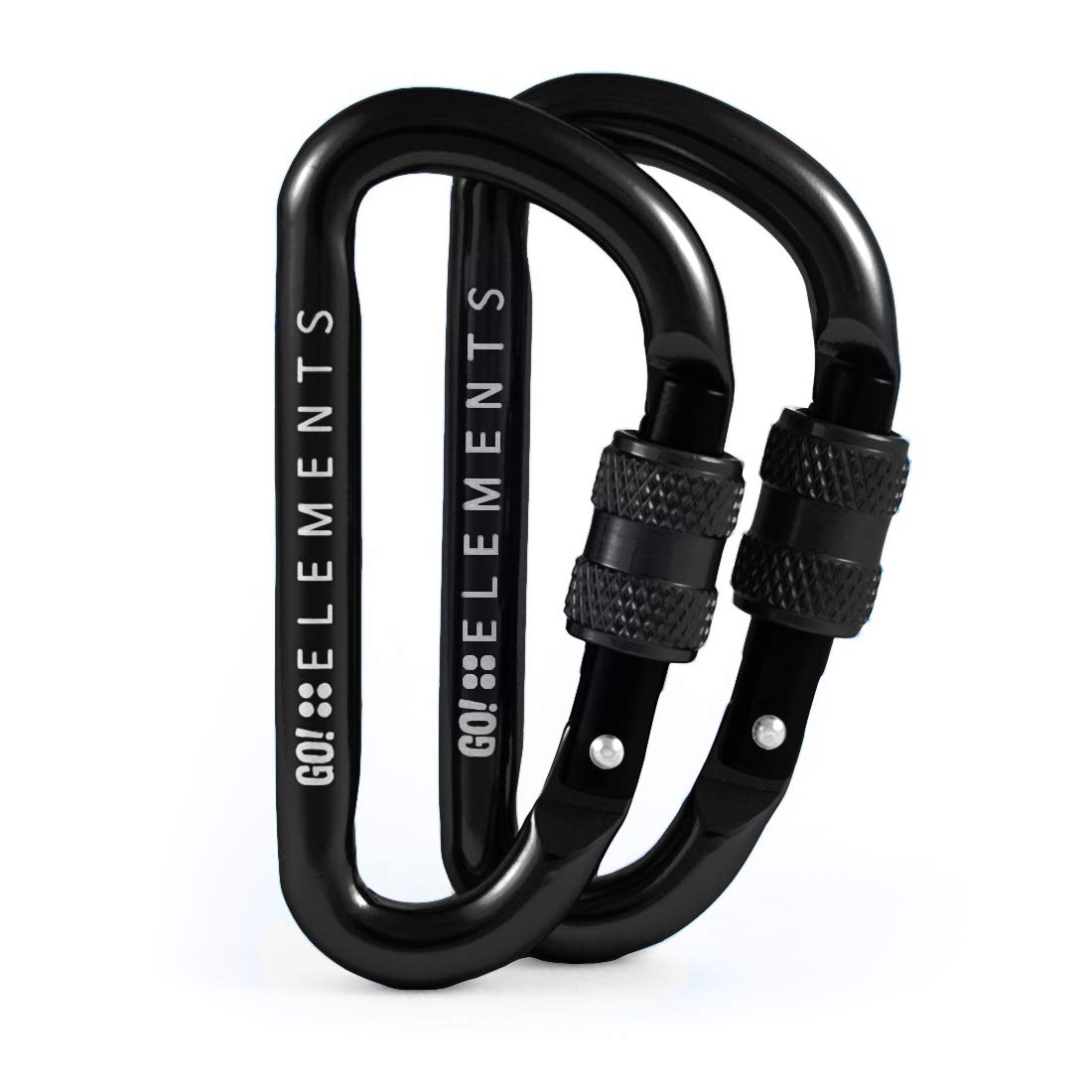 Micro 6 - Carabiner with Screw Cap | Pack of 2 | Mini Carabiner & Key Ring | Small Carabiner Hook