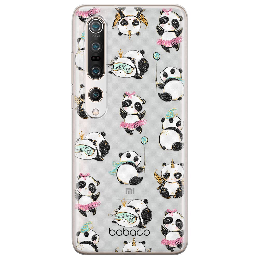 Babaco ERT GROUP mobile phone case for Xiaomi MI 10 / MI 10 PRO original and officially Licensed pattern Panda 008 optimally adapted to the shape of the mobile phone, partially transparent