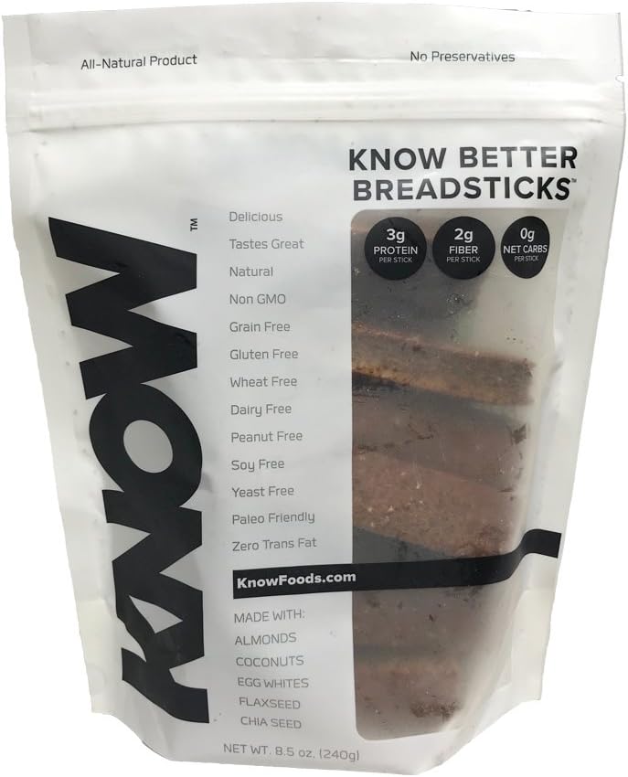KNOW Foods Gluten Free Breadsticks, 240 Gram