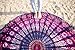 Folkulture Round Mandala Tapestry or Boho Beach Blanket or Bohemian Decoration or Hippie Beach Blanket, Circle Tablecloth or Picnic Blanket, Indian Meditation Rug Mat for Yoga, Pink Purple - 72 Inches