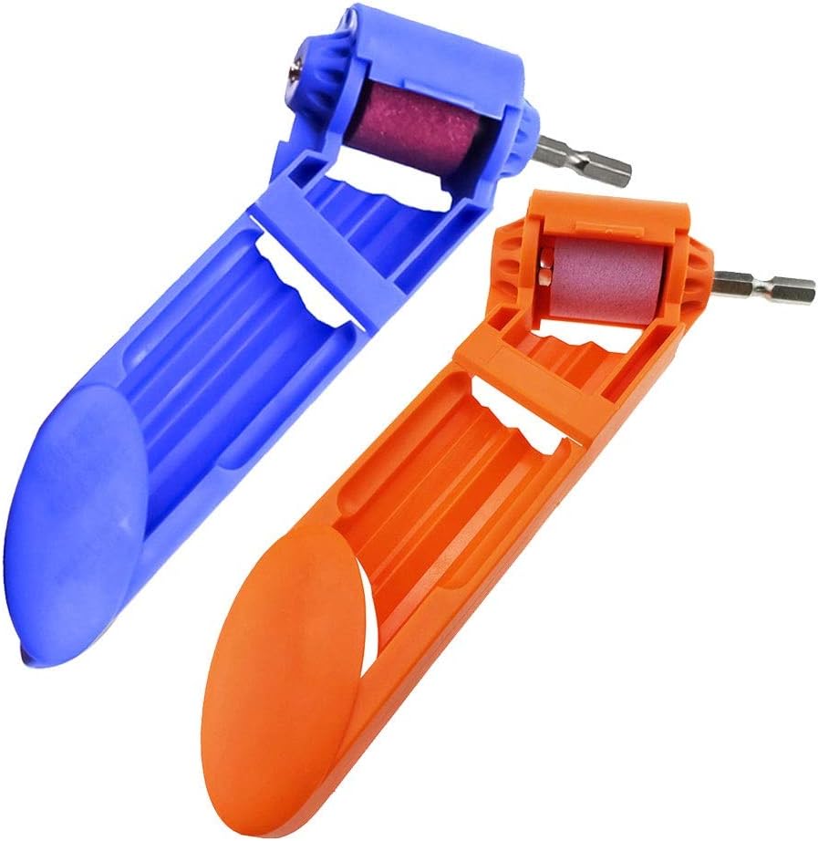Diamond Drill Bit Sharpening Tool,Portable Drill Bit Grinder, Drill Grinding Machine for Drill Drill Dit High Hardness Sharpener Diamond Hand Drill Bit Sharpening Tool Blue+Orange