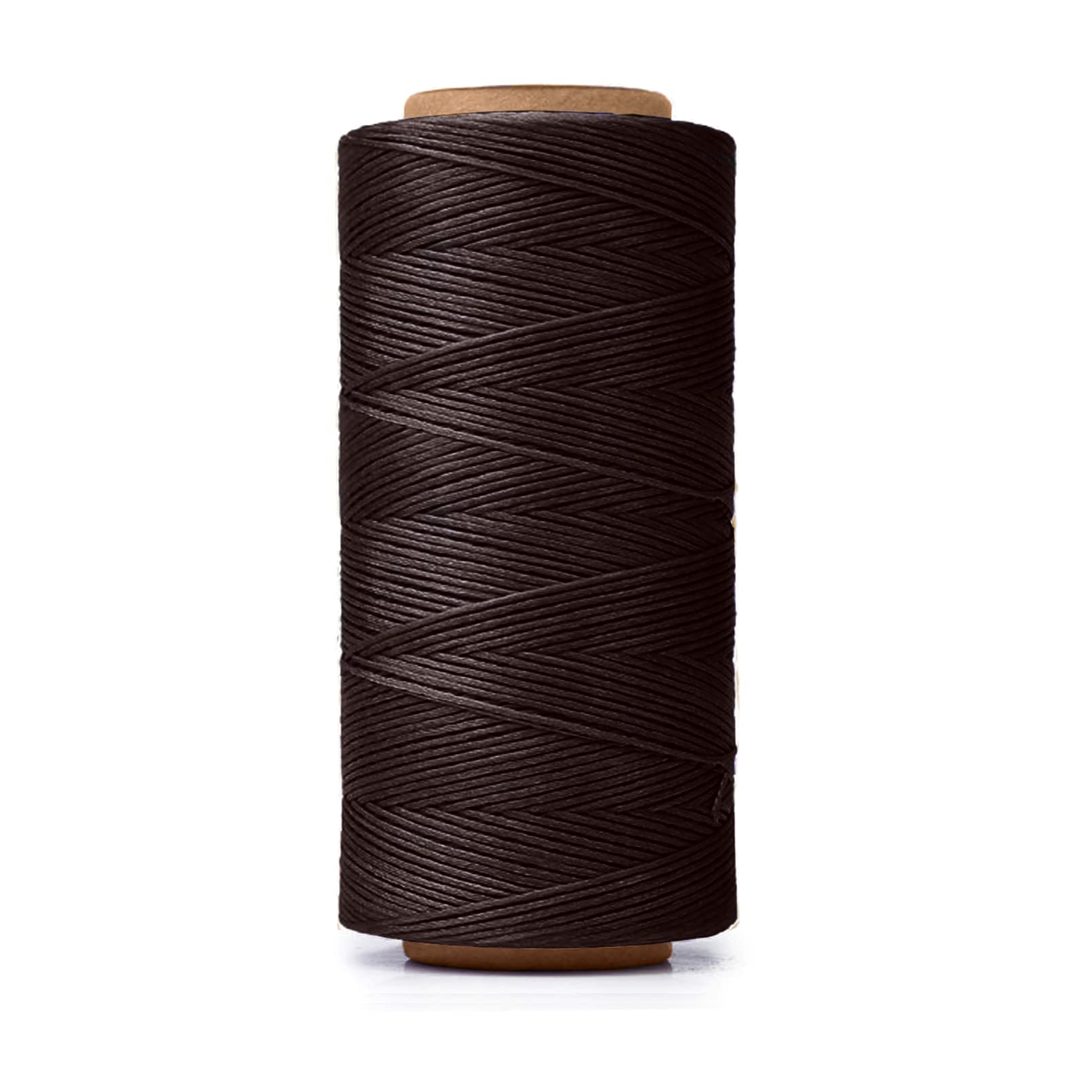 HILELIFE 260m 150D Waxed Thread for Leather Sewing, Leather Thread for Hand Sewing, Craft DIY, Wallets, Shoe Repairing, Book Binding (Brown)