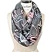 Scarf& Scarfand Vibrant Painting Artistic Print Infinity (Paisley Gray)