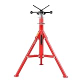 VEVOR Heavy-Duty Pipe Stand Adjustable Folding Pipe